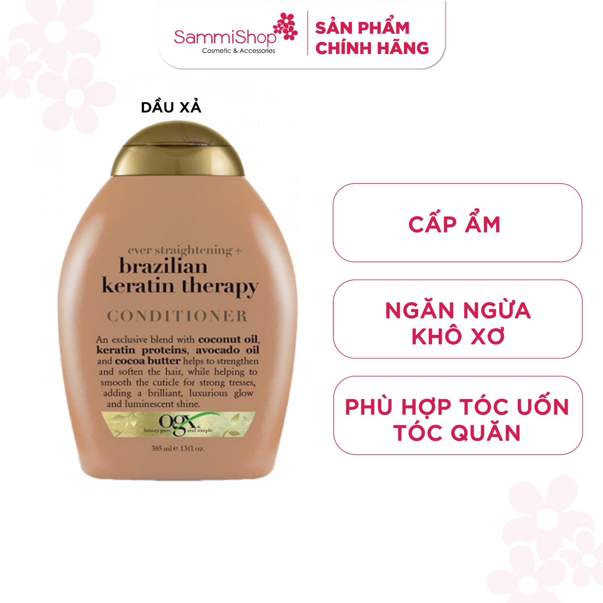 OGX Dầu xả Straightening + Brazilian Keratin Therapy 385ml (IP01)OGX Dầu xả Straightening + Brazilian Keratin Therapy – Sammishop OGX Dầu xả Straightening + Brazilian Keratin Therapy 385ml (IP01)OGX Dầu xả Straightening + Brazilian Keratin Therapy – Sammishop