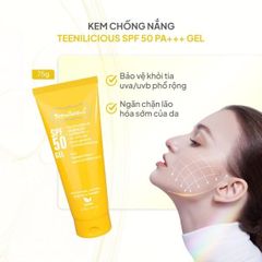 Teenilicious Gel chống nắng SPF 50 75g