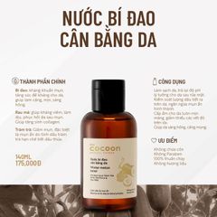 Nước bí đao cân bằng da Cocoon winter melon toner