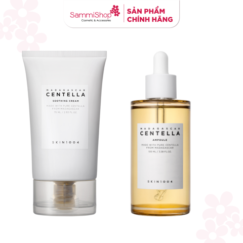 02.02 - 01.03 Skin1004 Kem dưỡng Madagascar Centella Soothing Cream 75ml + Skin1004 Tinh chất Madagascar Centella Ampoule 100ml