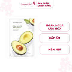 Nature Republic Mặt nạ giấy Real Nature Avocado Mask Sheet 23ml