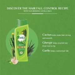 Vatika Naturals Dầu gội Cactus & Gergir Hair Fall Control