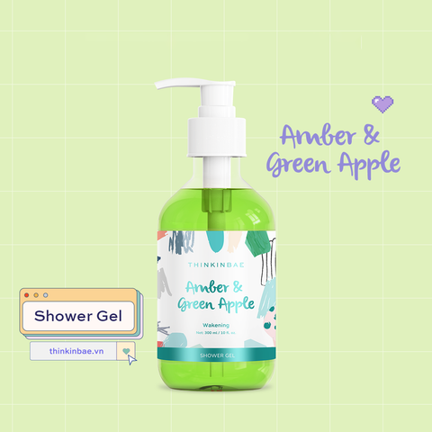 Thinkinbae Sữa tắm Shower gel #Amber & green 300ml