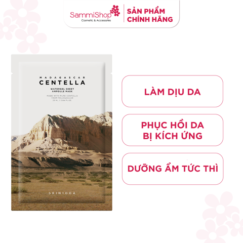 [APP+WEB] QT Skin1004 Mặt nạ giấy Madagascar Centella Watergel Sheet Ampoule Mask 25ml (MUA TỐI ĐA 3 SẢN PHẨM)