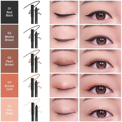LipHip Chì kẻ mắt Gel Eyeliner Pencil 0.4g