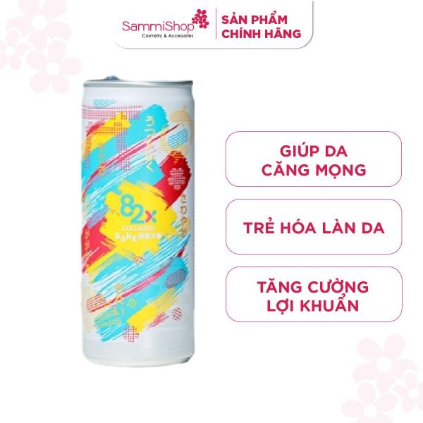 82x Thực phẩm bổ sung Collagen Beauty Drink 500 Milligram Mixed With Vitamin C 70 Milligram, Pink Guava Flavor 245ml