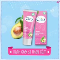 Cleo Kem Tẩy Lông Da Nhạy Cảm Avocado Hair Removal Cream Sensitive Skin 50g