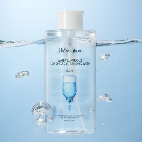 JMSolution Nước tẩy trang Water Luminous S.O.S Ringer Cleansing Water Black