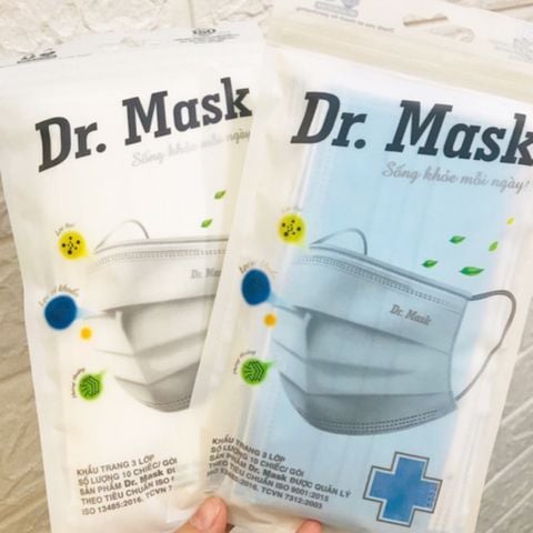 Dr. Mask Túi Khẩu trang 3 lớp 10 chiếc