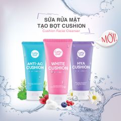 Bọt rửa mặt trắng da Cathy Doll White Cushion Facial Foam Cleanser 120ml