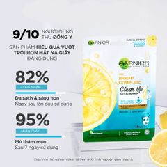 Garnier Mặt nạ giấy Bright Complete Clear Up Anti - Acne Mask 23g