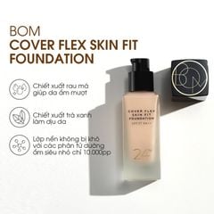 BOM Kem nền che khuyết điểm Cover Flex Skin Fit Foundation