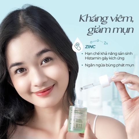 The Auragins Tinh chất Niacinamide Zinc Acne Clear Brightening Serum 30ml