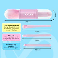Horus Set Cọ trang điểm mini Mini Brush Set