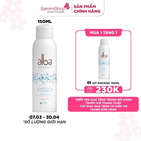 [07/03 - 30/04] Alba Skin Care Xịt khoáng 150ml