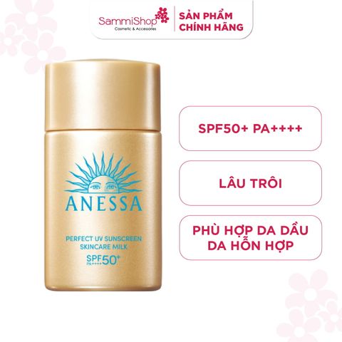 Anessa Sữa chống nắng dưỡng da kiềm dầu Perfect UV Sunscreen Skincare Milk NA 20ml