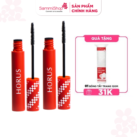 [APP + WEB] COMBO 2 HORUS Chuốt mi LONG LOCKING WATERPROOF MASCARA 6g 01. BLACK