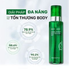 Derladie Xịt Mụn Lưng Herbal Extract Body Solution Mist 150ml