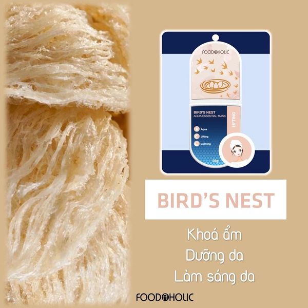 Foodaholic mặt nạ Bird'S Nest Aqua Essential Mask