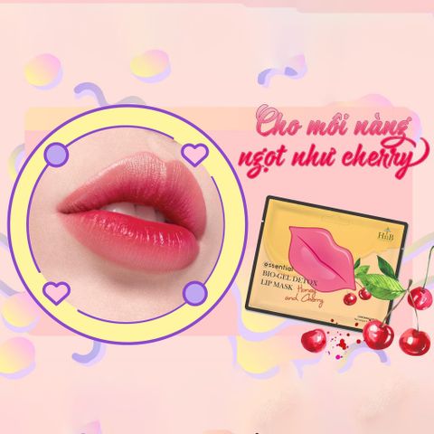 HNB Mặt nạ dưỡng môi Essential Bio-Gel Detox Lip Mask