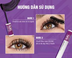 Mascara  làm dày và cong mi màu đen Maybelline Falsies Lash Lift Waterproof Very Back8.6ml