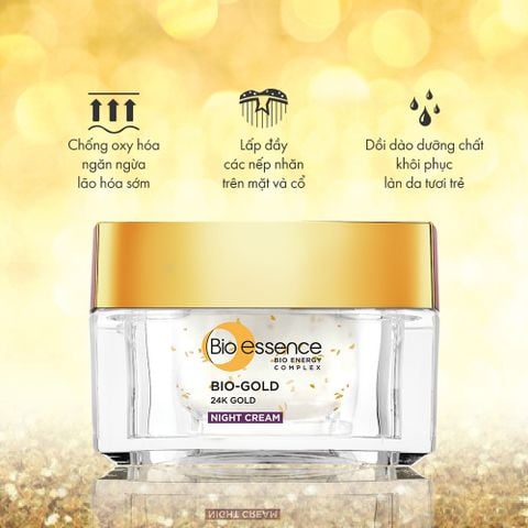 Bio-Essence Kem dưỡng Gold Night Cream 40g