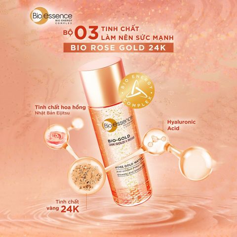 Bio-Essence Nước dưỡng Bio Rose Gold Water 100ml