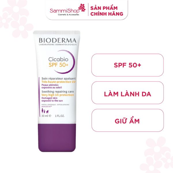 Bioderma Kem dưỡng Cicabio Creme SPF 50+ 30ml