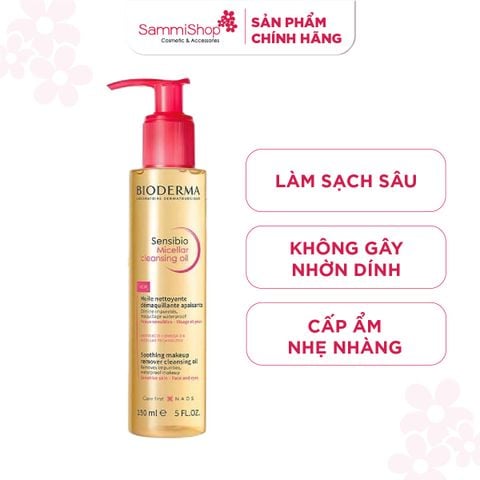 Bioderma Dầu tẩy trang Sensibio Micellar Cleansing Oil 150ml