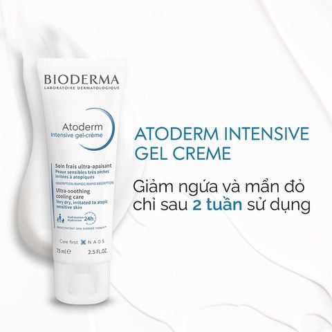 Bioderma Gel dưỡng ẩm Atoderm Intensive Gel Creme 75ml