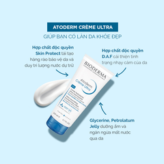 Bioderma Kem dưỡng ẩm Atoderm Creme Ultra 200ml