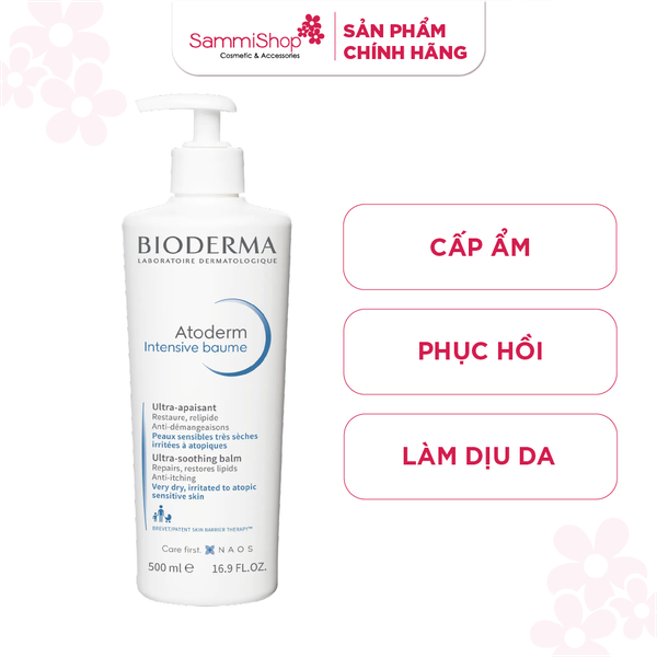 Bioderma Kem dưỡng ẩm Atoderm Intensive Baume 500ml