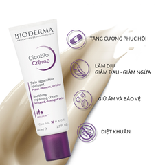 Bioderma Kem dưỡng Cicabio Creme 40ml