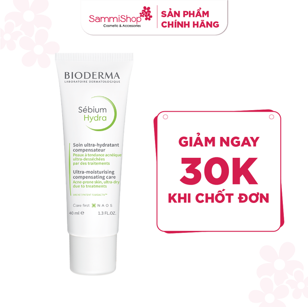 Bioderma Kem dưỡng Sebium Hydra 40ml