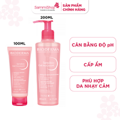 Bioderma Sữa rửa mặt Sensibio Gel Moussant