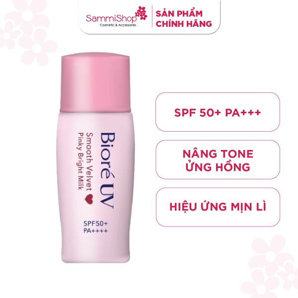 Biore Sữa chống nắng UV Smooth Velvet Milk SPF50 /PA 30ml