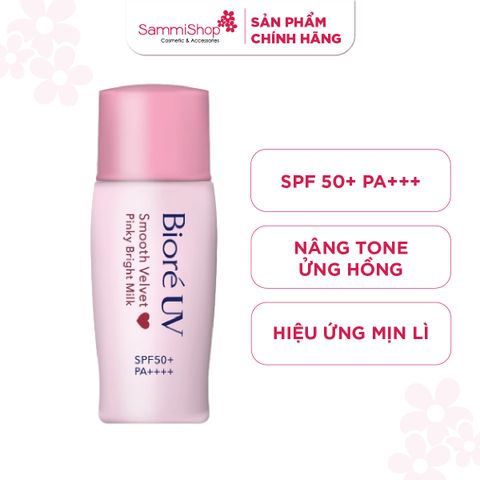 Biore Sữa chống nắng UV Smooth Velvet Milk SPF50+/PA++++ 30ml