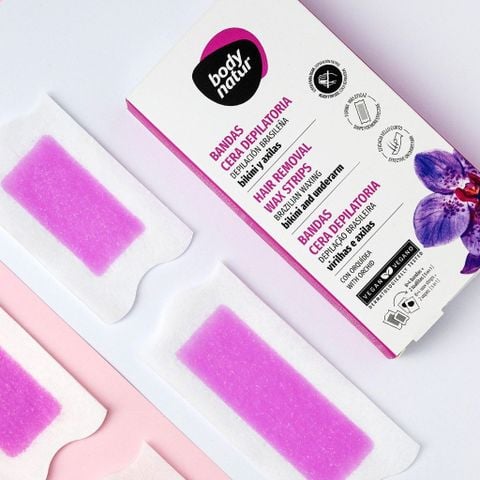 Body Natur Bộ Miếng Dán Tẩy Lông Hair Removal Wax Strips Brazilian Waxing Bikini And Underarm