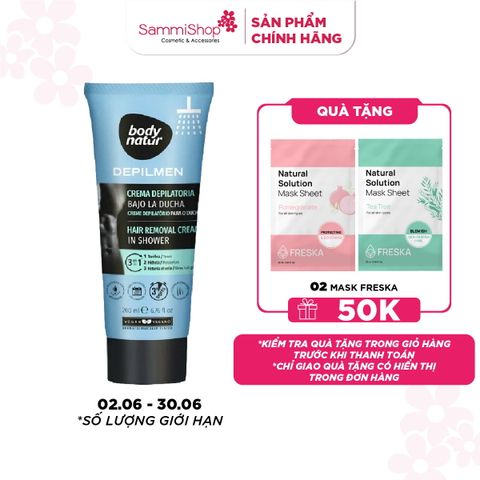 Body Natur Kem tẩy lông Depilmen Hair Removal Cream In Shower 200ml