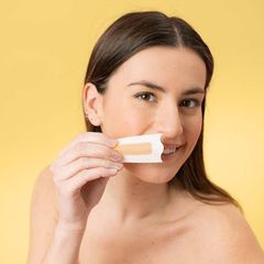 Body Natur Bộ miếng dán tẩy lông Wax Strips Face Sensitive Skin