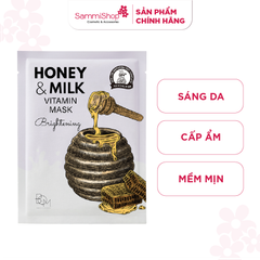 BOM Mặt nạ Honey & Milk Brightening Vitamin Mask 25g