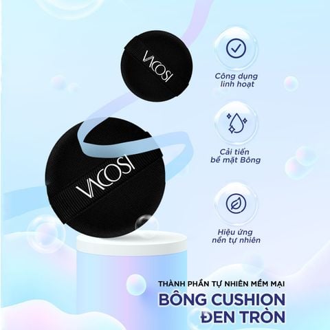 Vacosi Bông Cushion đen