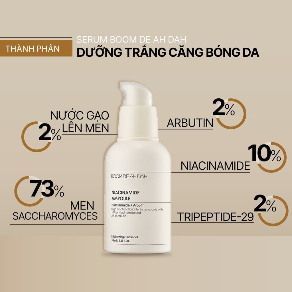 Boom De Ah Dah Tinh chất dưỡng sáng, ngăn ngừa lão hóa Niacinamide