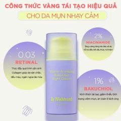 By Wishtrend Kem dưỡng da ban đêm Vitamin A-mazing Bakuchiol Night Cream 30g