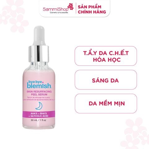 Bye bye Blemish Tinh Chất Skin Resurfacing Peel Serum AHA + BHA 30ml