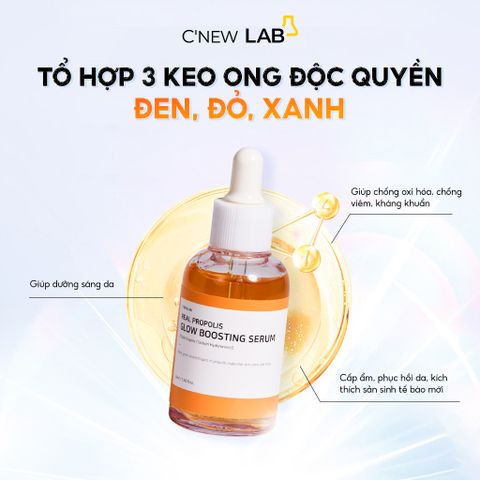 C'New Lab Tinh chất Real Propolis Glow Boosting Serum 50ml