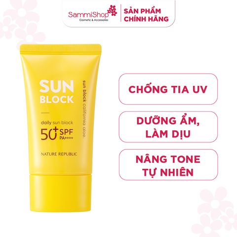 Nature Republic Kem chống nắng California Aloe Daily Sun Block SPF50+PA++++ 57ml