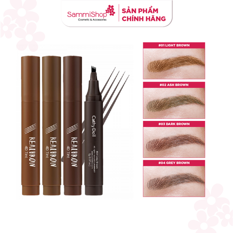 Bút vẽ chân mày Cathy Doll Real Brow 4D Tint 2g