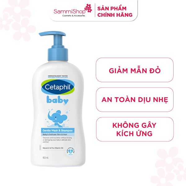 Cetaphil Sữa Tắm Gội Trẻ Em Baby Wash & Shampoo 400ml