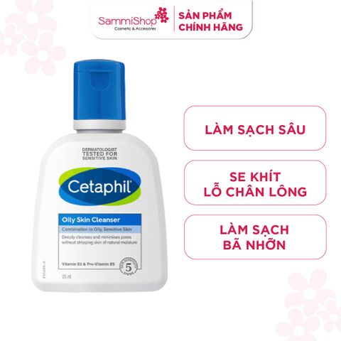 Cetaphil Sữa Rửa Mặt Oily Skin Cleanser 125ml